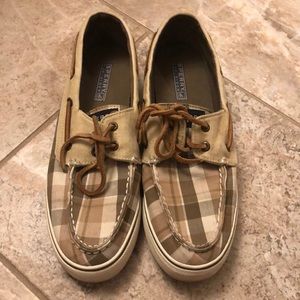 Sperry Plaid Boat shoes